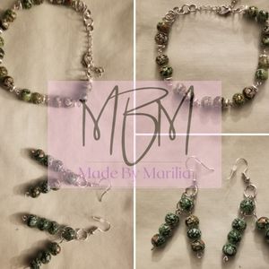 Handmade Bracelet and Earrings set